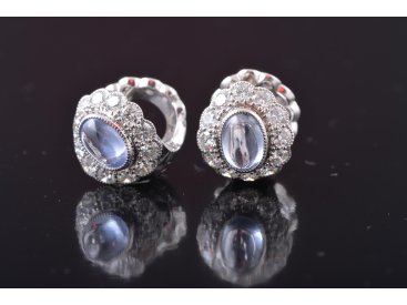 Сережки із топазами та діамантами - Купити