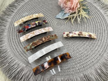 Заколка автоматична Французький пластик. 6.5см. - Купити