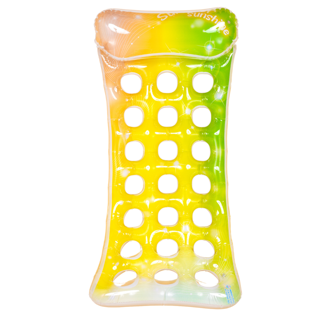 Надувний матрац для плавання з дірками Карамель 145 см