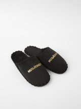 Чоловічі домашні капці Класичні із золотим принтом Мільонер, закриті Чорні