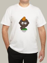 Чоловіча футболка, біла з принтом аватара Hopper 049 - Футболки з принтами - Hopper