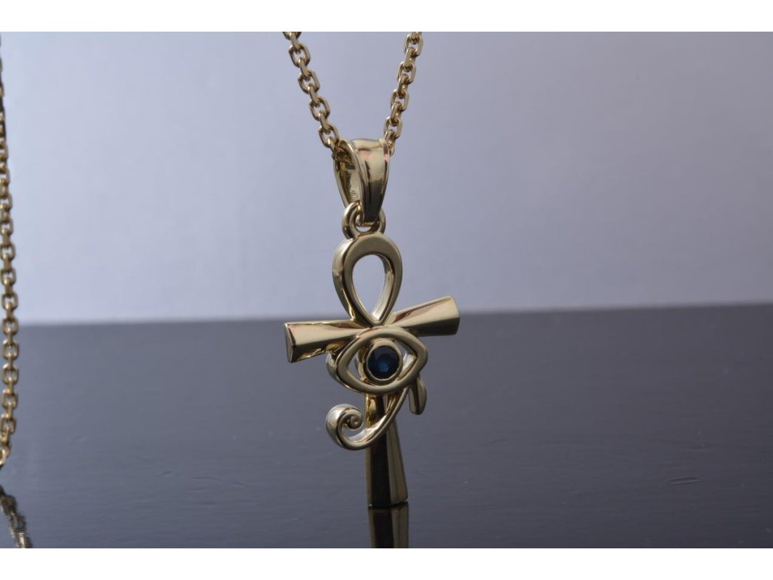 Підвіс "Анкх-Око Ра" із сапфіром - Фото3 Підвіс "Анкх-Око Ра" із сапфіром - Купити