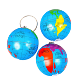 Брелок Глобус металевий 8 см