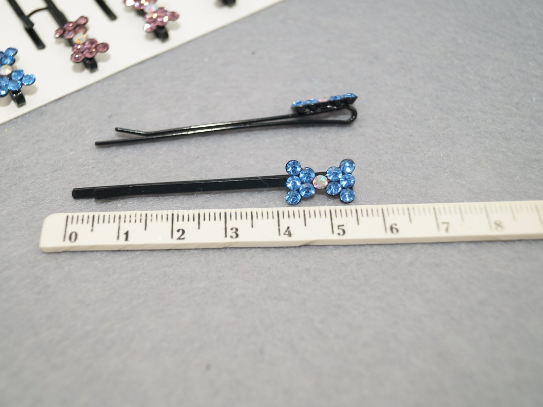 Невидимки для волосся. 5.5 см. - Кристалік