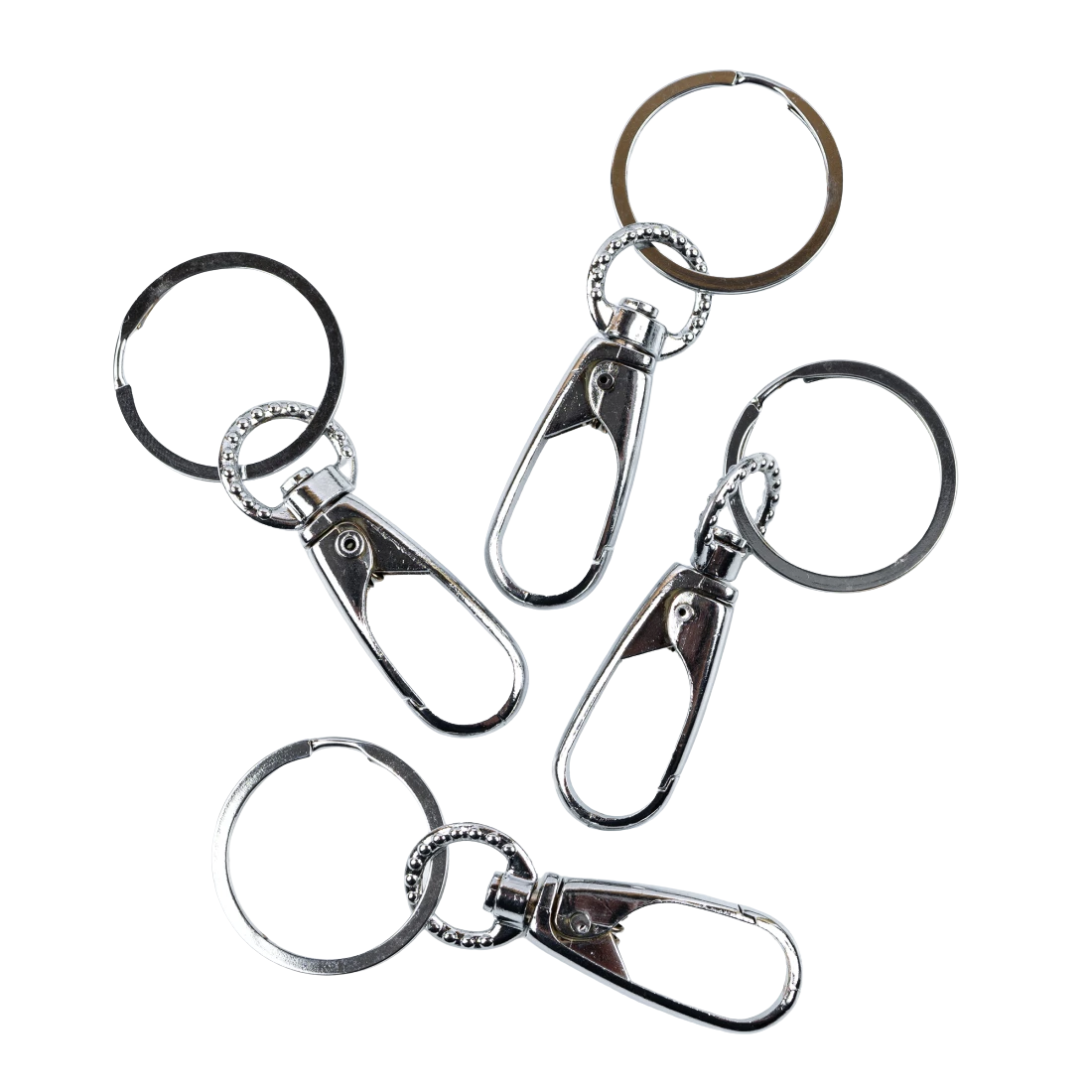 Брелок-карабін металевий клок 7,5 см