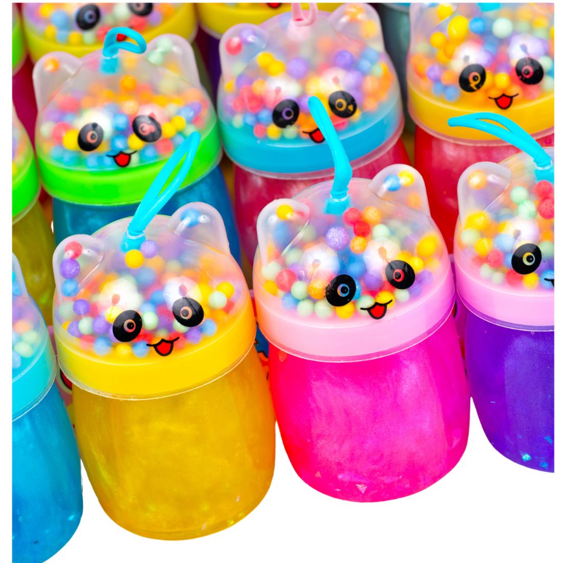 Слайми Панди з присипкою 9,5 см - Pobut