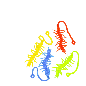 Іграшка липучка Сколопендра 20 см - Купити