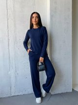 трикотажний костюм-двійка INNOE 210350 Темно-синій