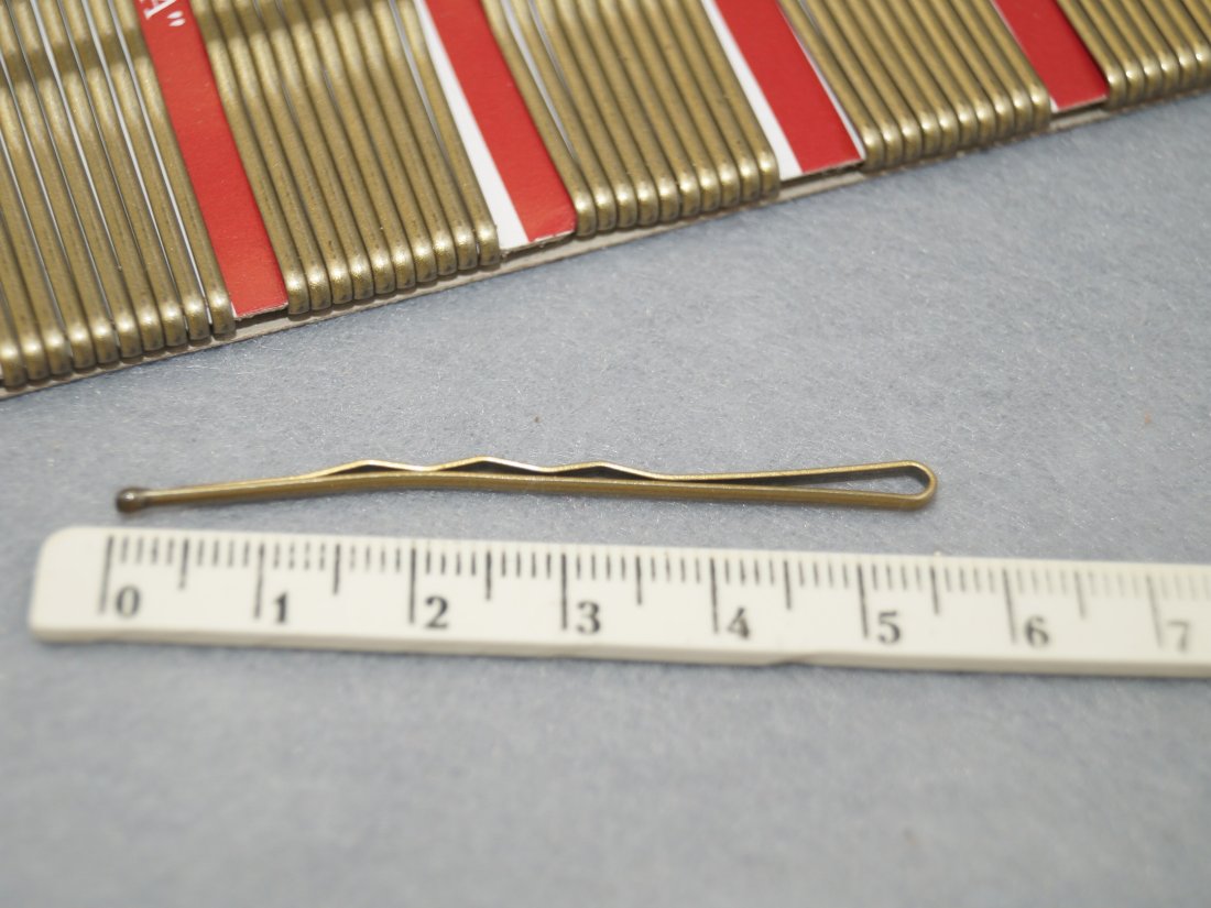 Невидимки для волосся. ALEKSANDRA 5.7 см. - Кристалік