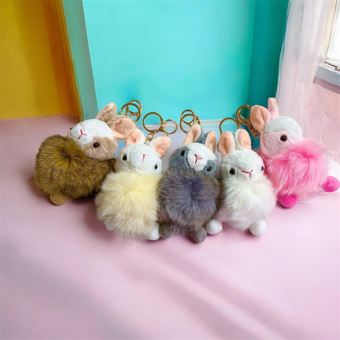 Брелок Зая пушистик оптом, фото 1245