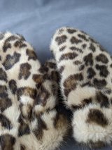 Зимові рукавиці з штучного хутра з принтом леопард INNOE 85005-4 Леопардовий