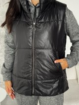 Стильний утеплений жилет без капюшона INNOE 300060-2 Чорний - Innoe