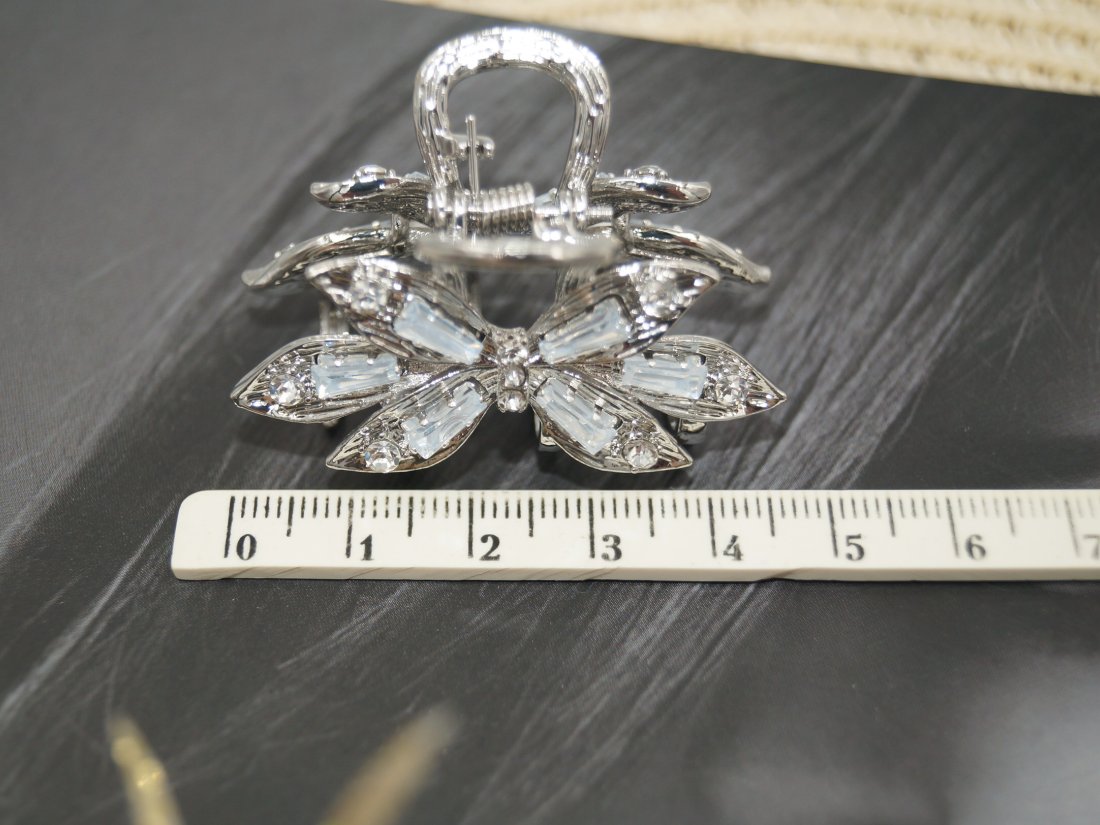 Металеві краби для волосся. &quot;ZAYA&quot; 4.5 см. - Кристалік