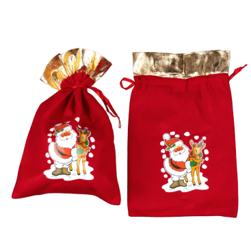 Мішки для новорічних подарунків Очікування 30*20 см - Купити