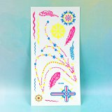 Неонові татуювання Пір'я 21 см - Pobut