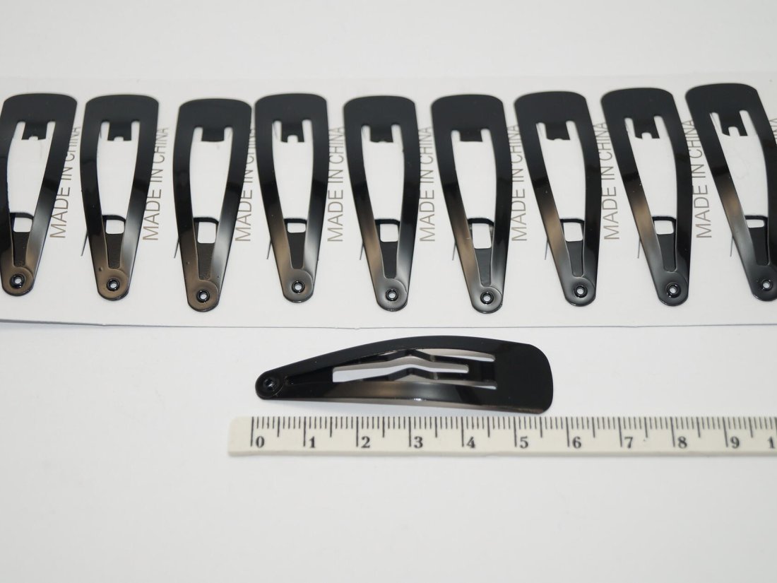 Заколка Тік-так. Глянсова 5.5 см.