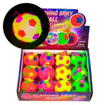 Сяюча пищалка М'ячик кольоровий 7,5 см - Купити