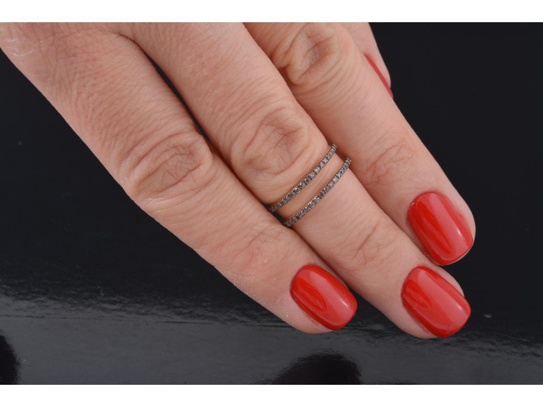 Каблучка подвійна доріжка, маленькі розміри, на мізинчик та нижню фалангу