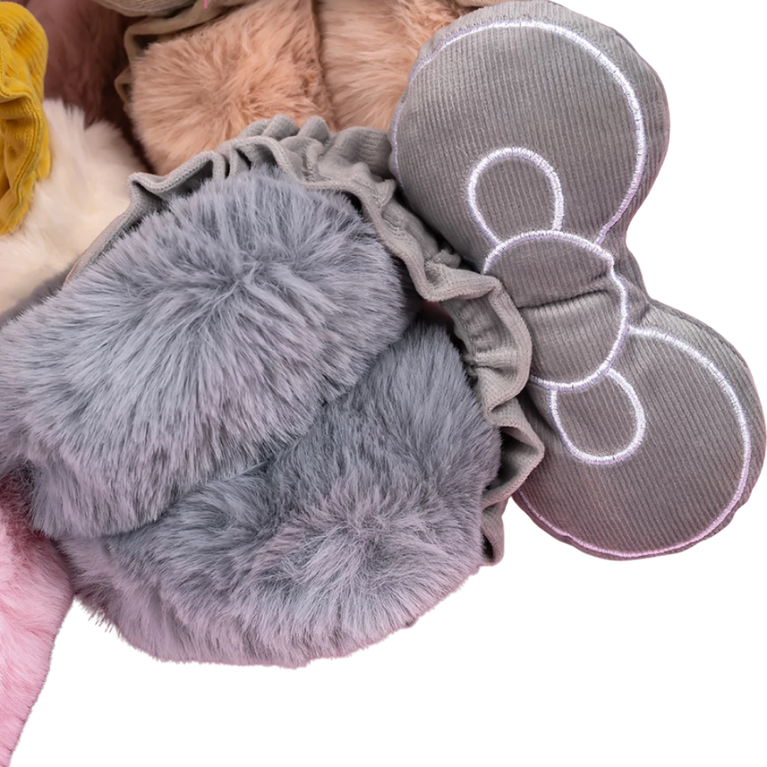 Хутряні навушники Бантики 6 штук - Pobut