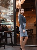 Сукня в офісному стилі комбінована 270309-4