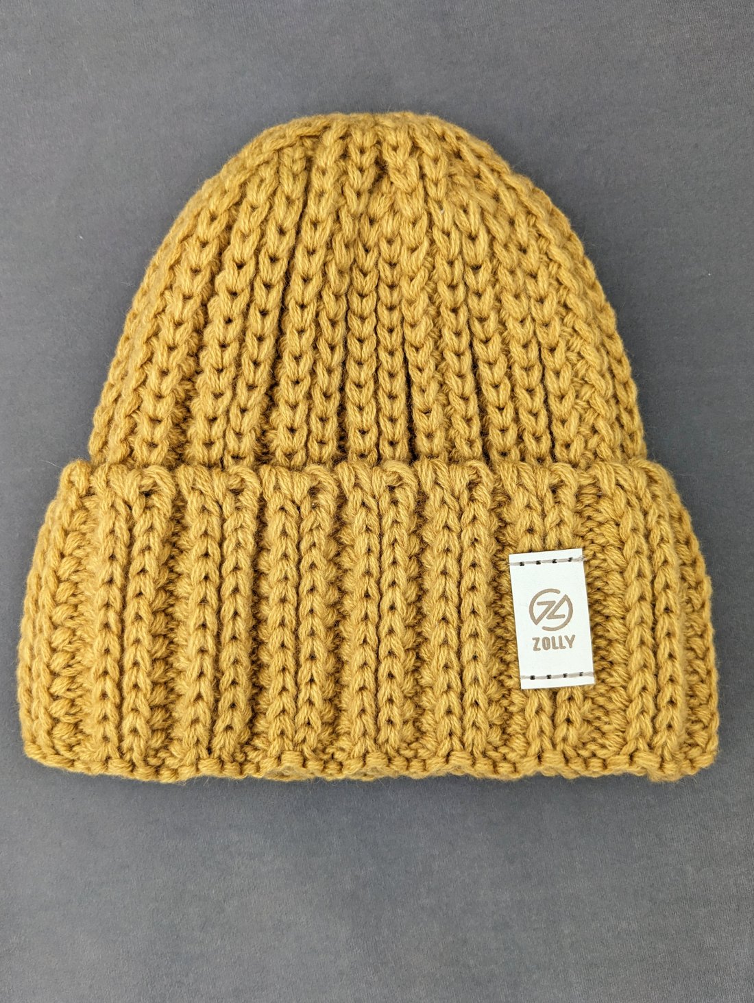 Тепла стильна в’язана шапка на флісі INNOE 950234-1 Жовтий - Innoe