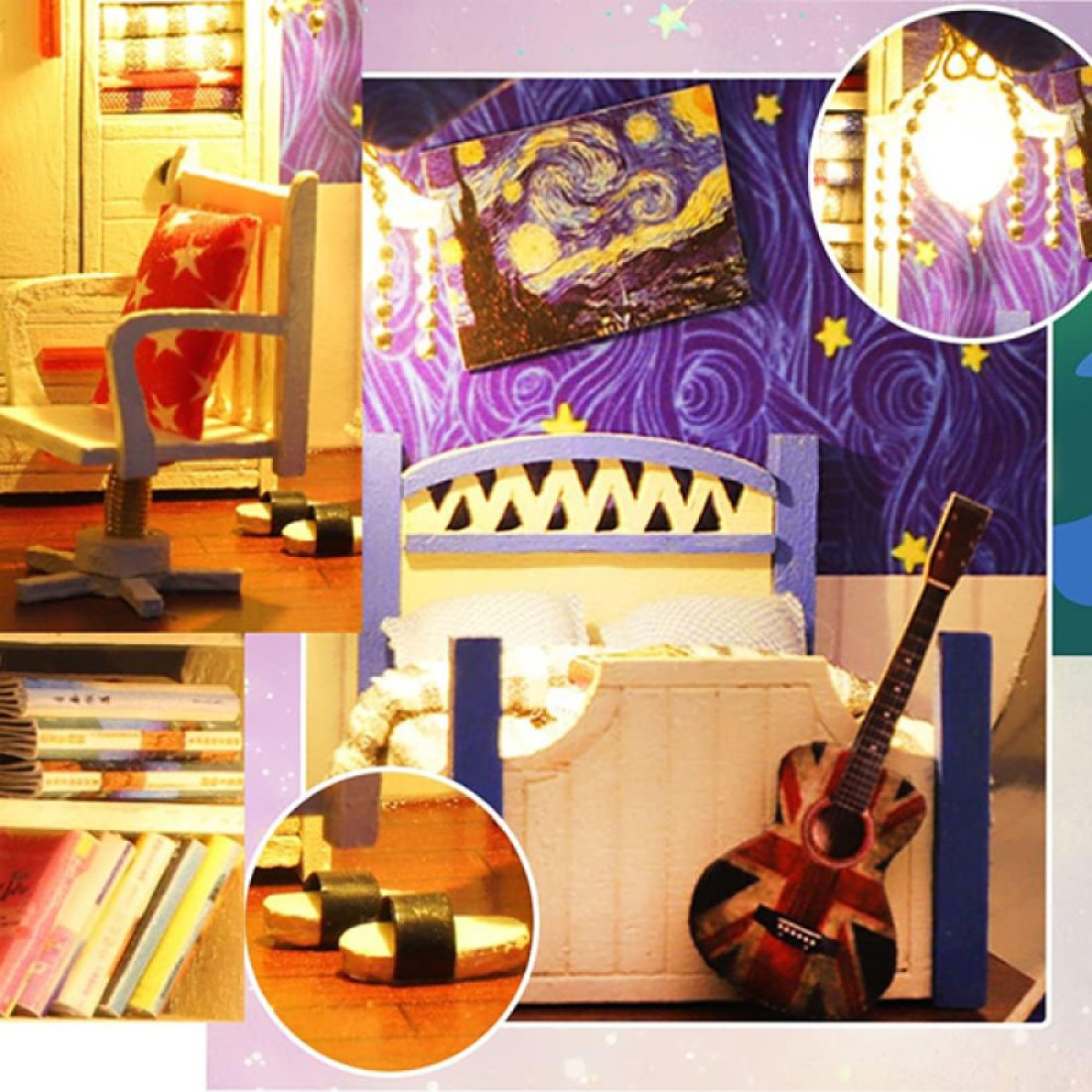 3D Румбокс у формі серця "Boy`s room" DIY Dollhouse