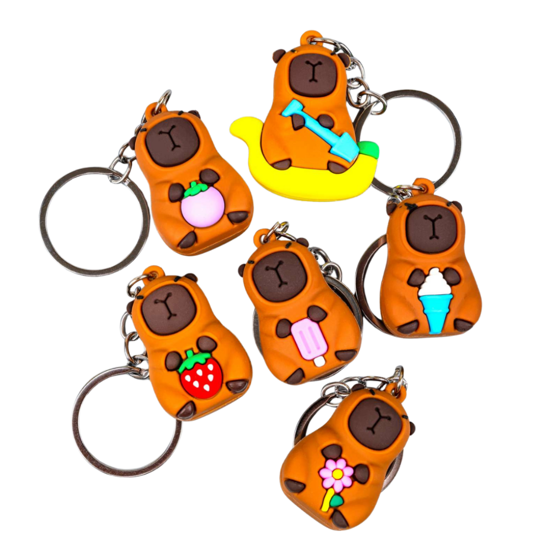 Брелоки Капібара гумові 9,5 см