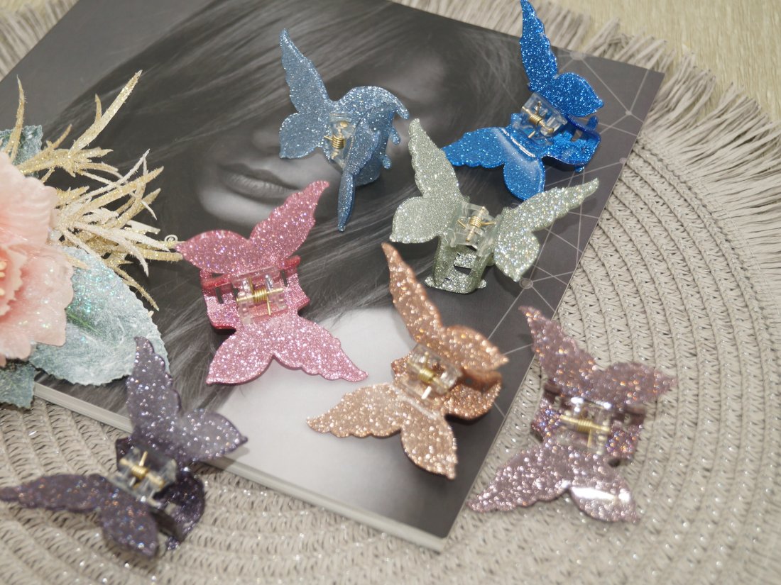 Краби для волосся. Французький пластик. 4.5 см.