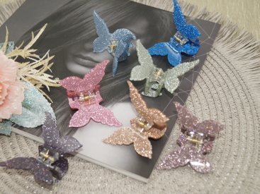 Краби для волосся. Французький пластик. 4.5 см. - Купити