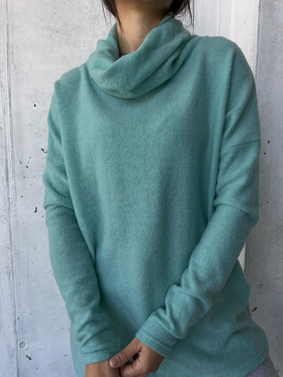 Туніка з трикотажу джерсі 230222-3 Бірюзовий - Innoe