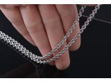Ланцюжок срібний у стилі Chopard. Ручне плетіння - Купити