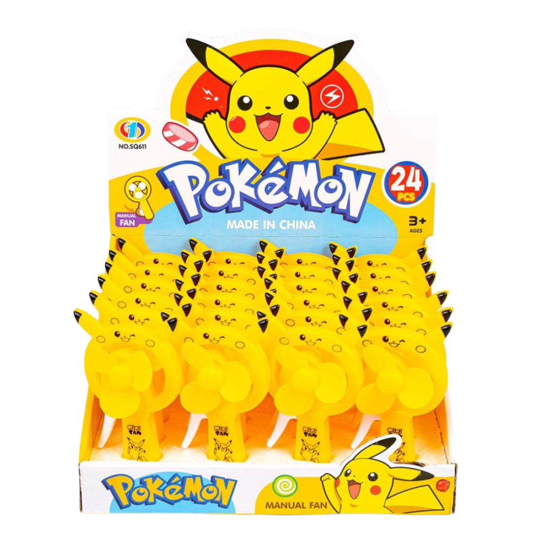 Ручні дитячі вентилятори Покемон 15 см