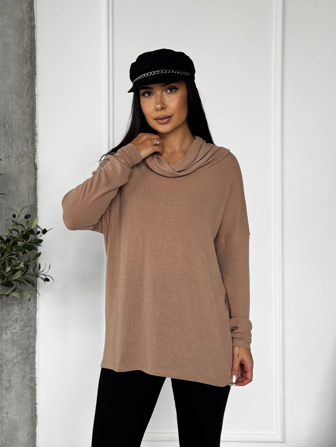 Туніка вільного силуету INNOE 230222-4 Бежевий - Innoe