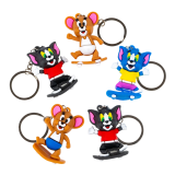 Брелоки Кіт на скейті гумові 10 см