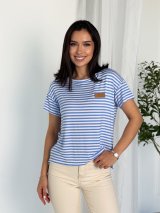 Легка віскозна футболка casual INNOE 300054-3 Блакитний