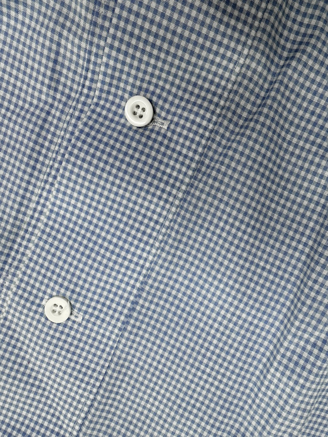 Жіноча сорочка з котону у клітину для щоденного стилю INNOE 630002-1 Блакитний