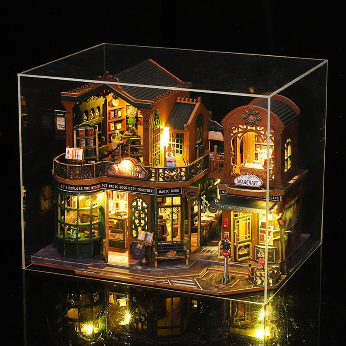 Румбокс «Книжковий магазин "Сутінки"» — DIY-конструктор + пилозахисний купол - Pobut