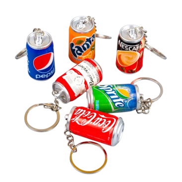 Брелоки Баночки з Ручкою металеві 12 штук - Купити