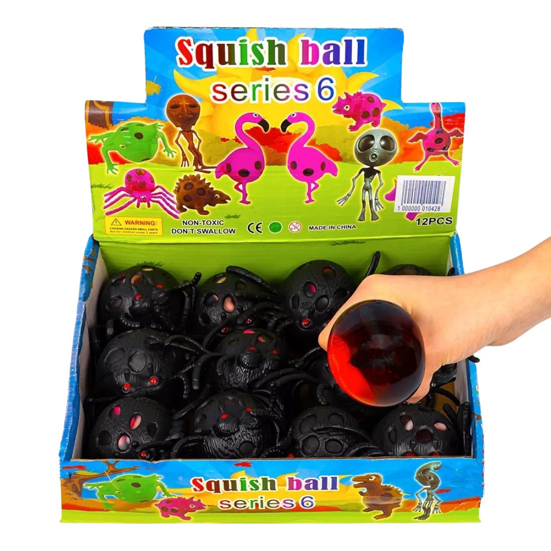 Антистрес Павуки з кров'ю та личинками 6,5 см - Pobut