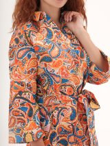 Сукня-трапеція з бавовни 2701101