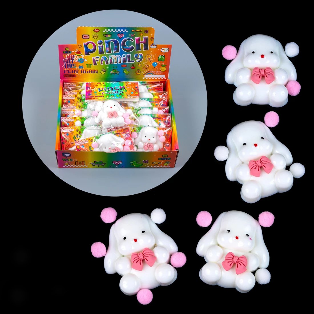 Антистрес зайці 7 см, 55 г