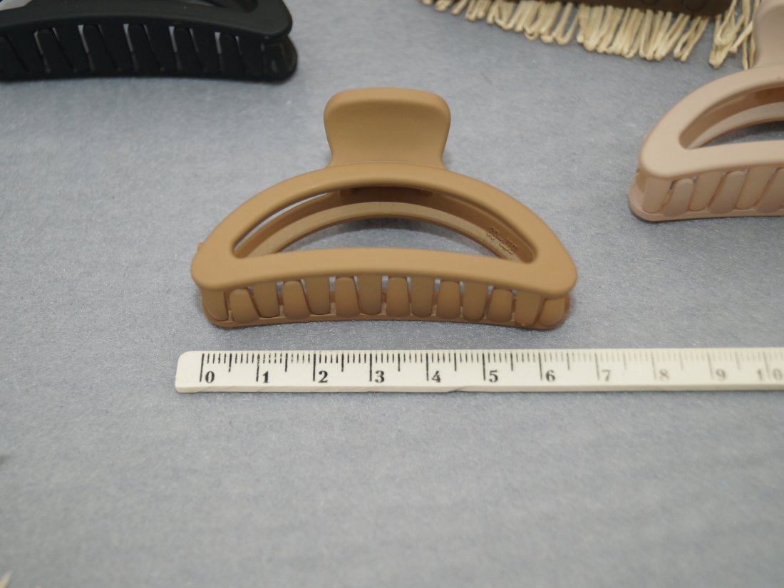 Краби для волосся. Матові 6.5 см. - Кристалік