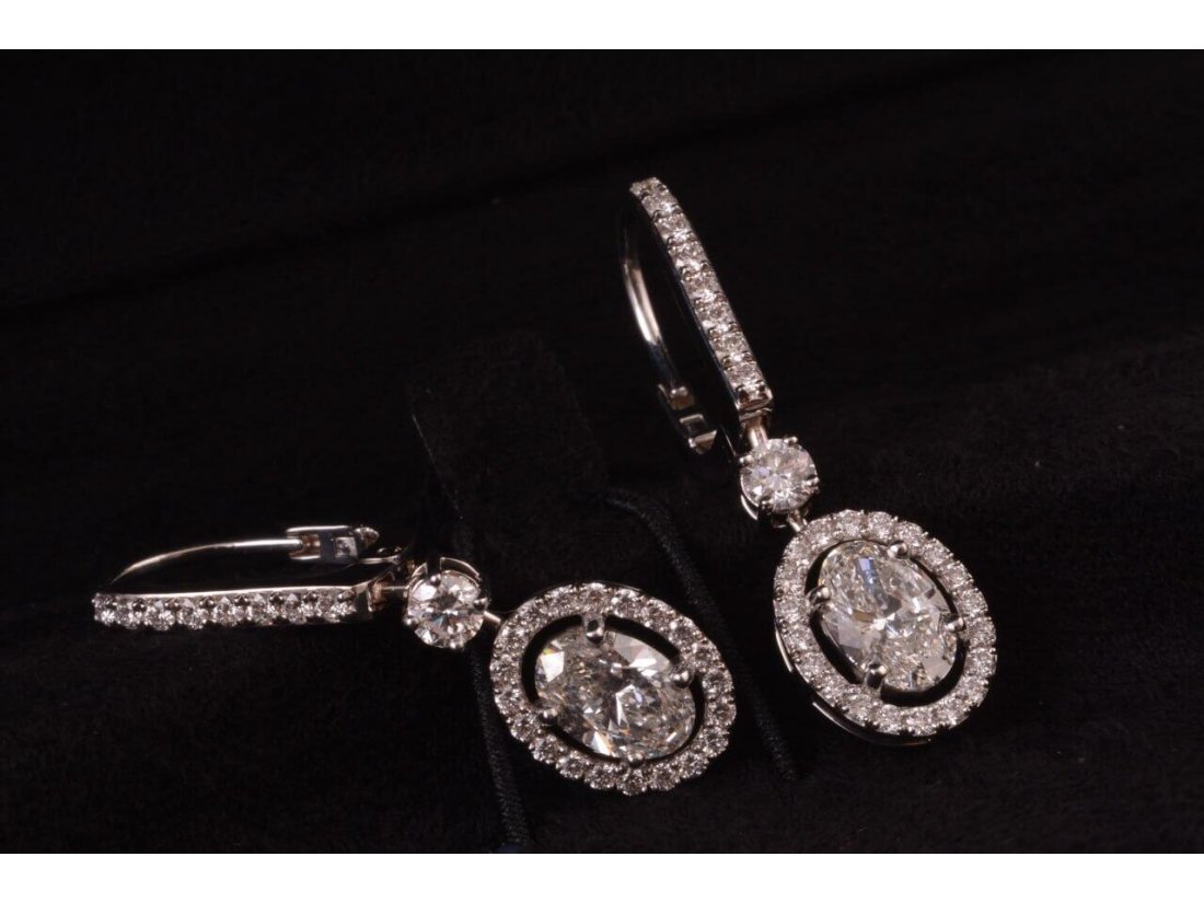 Сережки жіночі із діамантами у стилі Graff - Фото7 Сережки жіночі із діамантами у стилі Graff