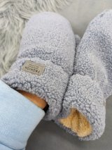 Об’ємні рукавиці з ефектом хутра INNOE 85005-3 Світло-сірий