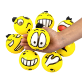 Поролонові м'ячі Смайли на гумці 7,6 см - Pobut