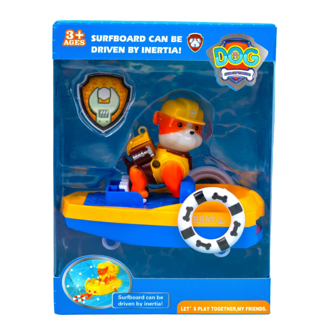 Іграшка Собачки патруль в човні 12 см