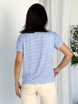 Легка віскозна футболка casual INNOE 300054-3 Блакитний