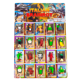 Фігурки з картками на аркуші Italian Brainrot 6 см