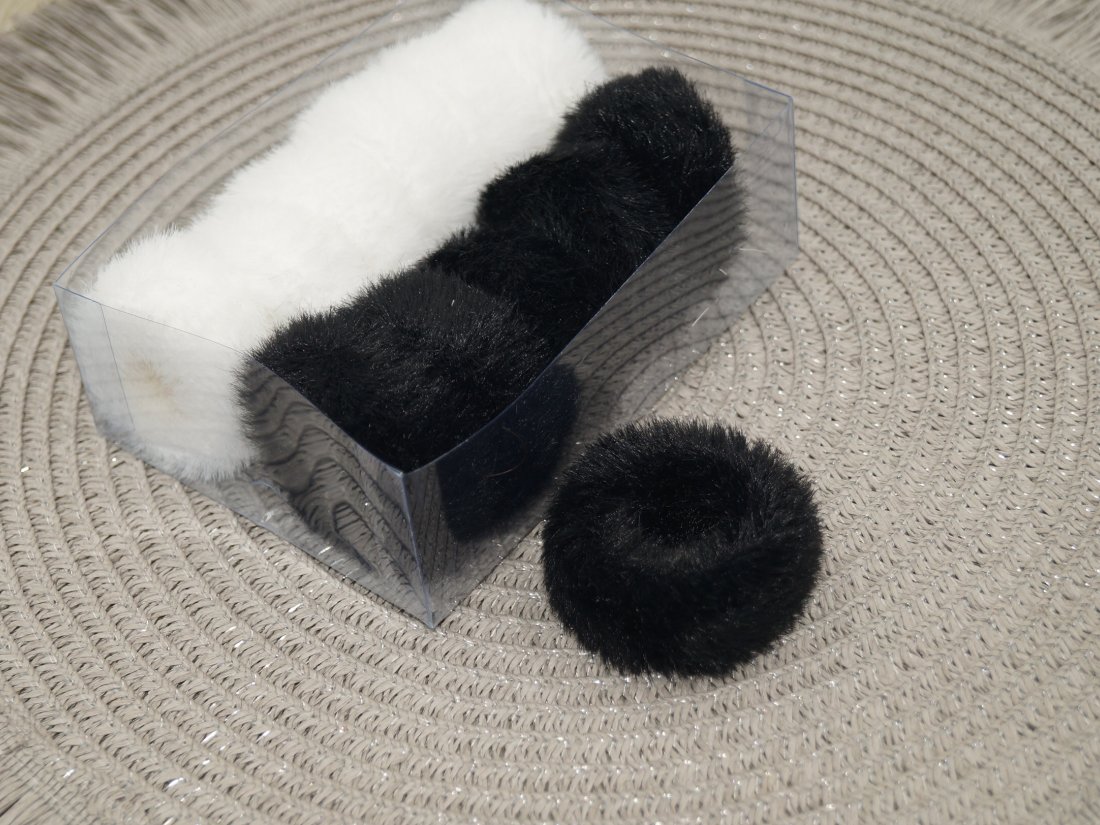 Резинки для волосся. Штучне хутро. 5 см.