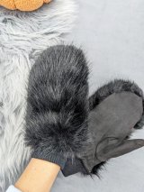 Утеплені хутряні рукавиці для зими INNOE 85005-1 Чорний